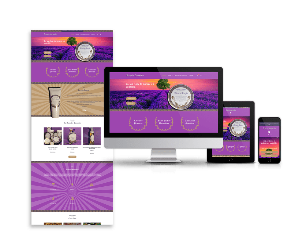 Web design -Tarquin-Lavender Australia