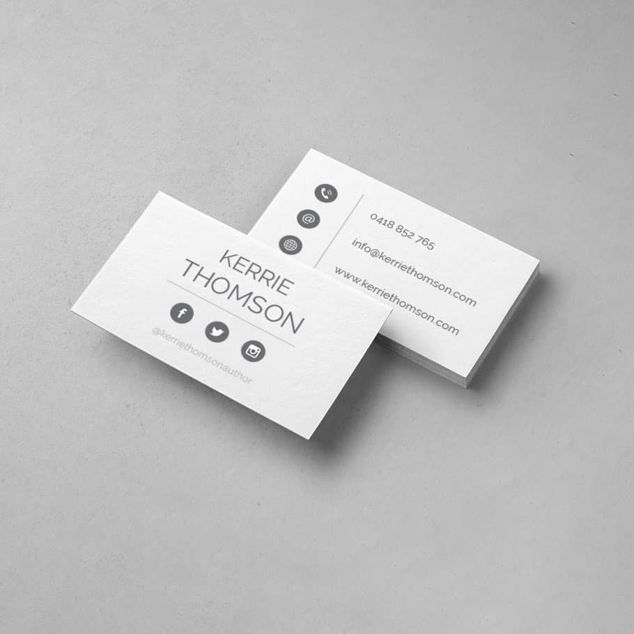 Kerrie Thomson Print Media - Business cards